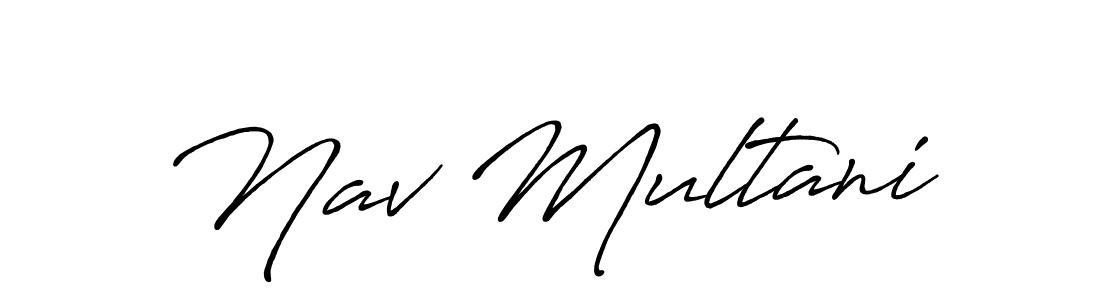 Nav Multani stylish signature style. Best Handwritten Sign (Antro_Vectra_Bolder) for my name. Handwritten Signature Collection Ideas for my name Nav Multani. Nav Multani signature style 7 images and pictures png