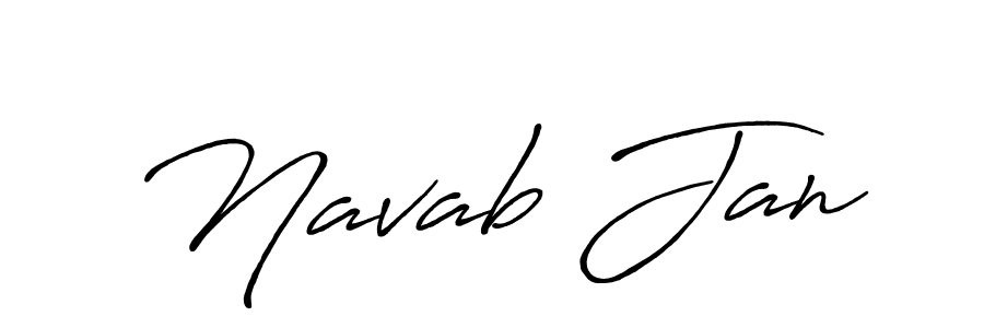 Also we have Navab Jan name is the best signature style. Create professional handwritten signature collection using Antro_Vectra_Bolder autograph style. Navab Jan signature style 7 images and pictures png