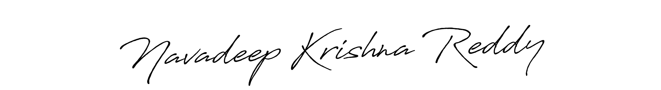 Use a signature maker to create a handwritten signature online. With this signature software, you can design (Antro_Vectra_Bolder) your own signature for name Navadeep Krishna Reddy. Navadeep Krishna Reddy signature style 7 images and pictures png