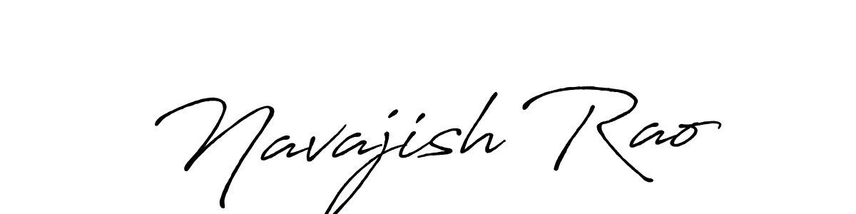 It looks lik you need a new signature style for name Navajish Rao. Design unique handwritten (Antro_Vectra_Bolder) signature with our free signature maker in just a few clicks. Navajish Rao signature style 7 images and pictures png