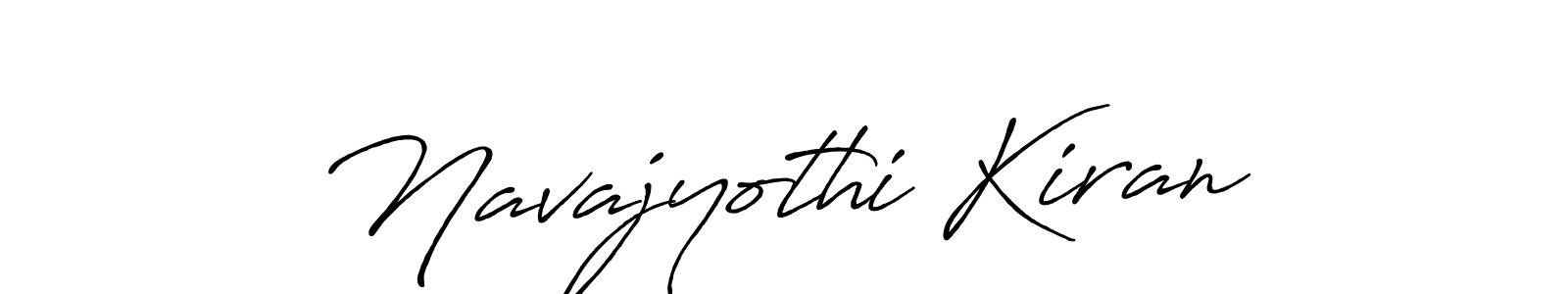 Create a beautiful signature design for name Navajyothi Kiran. With this signature (Antro_Vectra_Bolder) fonts, you can make a handwritten signature for free. Navajyothi Kiran signature style 7 images and pictures png