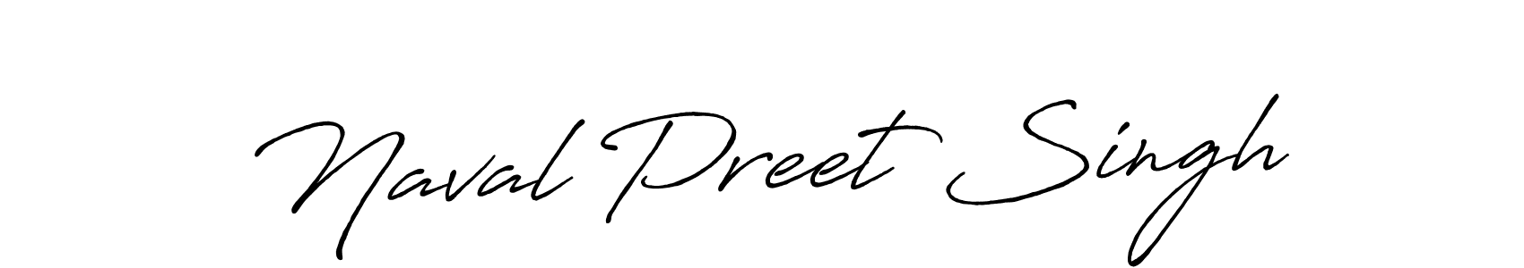 Make a beautiful signature design for name Naval Preet Singh. With this signature (Antro_Vectra_Bolder) style, you can create a handwritten signature for free. Naval Preet Singh signature style 7 images and pictures png