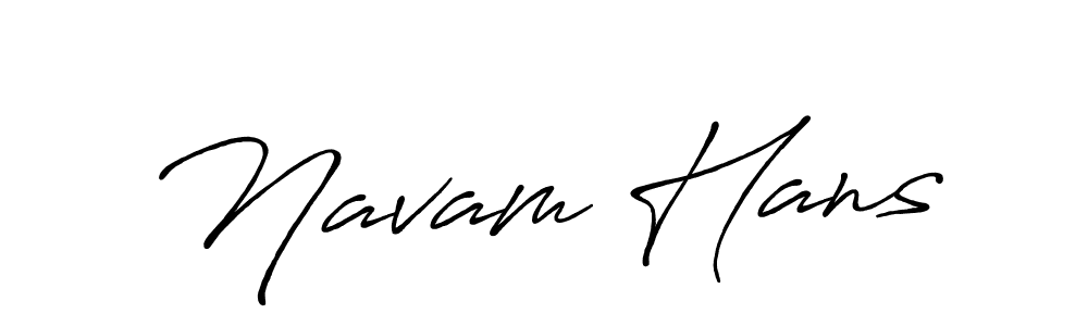 Make a beautiful signature design for name Navam Hans. Use this online signature maker to create a handwritten signature for free. Navam Hans signature style 7 images and pictures png