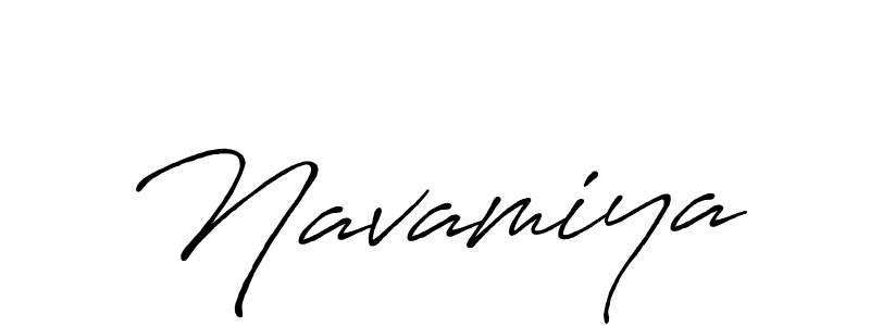 Design your own signature with our free online signature maker. With this signature software, you can create a handwritten (Antro_Vectra_Bolder) signature for name Navamiya. Navamiya signature style 7 images and pictures png