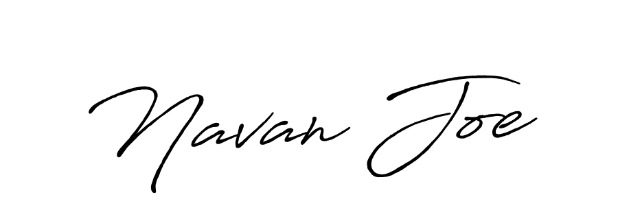 Make a beautiful signature design for name Navan Joe. With this signature (Antro_Vectra_Bolder) style, you can create a handwritten signature for free. Navan Joe signature style 7 images and pictures png