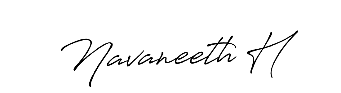 if you are searching for the best signature style for your name Navaneeth H. so please give up your signature search. here we have designed multiple signature styles  using Antro_Vectra_Bolder. Navaneeth H signature style 7 images and pictures png