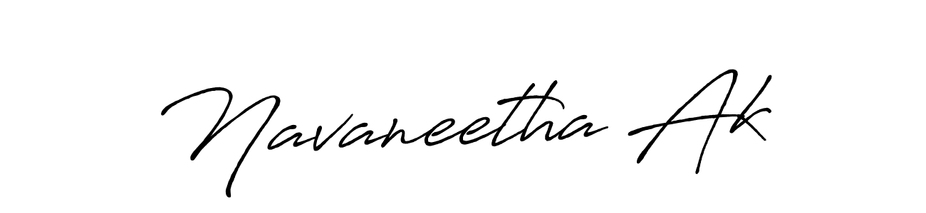 The best way (Antro_Vectra_Bolder) to make a short signature is to pick only two or three words in your name. The name Navaneetha Ak include a total of six letters. For converting this name. Navaneetha Ak signature style 7 images and pictures png