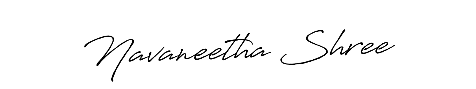 Make a beautiful signature design for name Navaneetha Shree. With this signature (Antro_Vectra_Bolder) style, you can create a handwritten signature for free. Navaneetha Shree signature style 7 images and pictures png