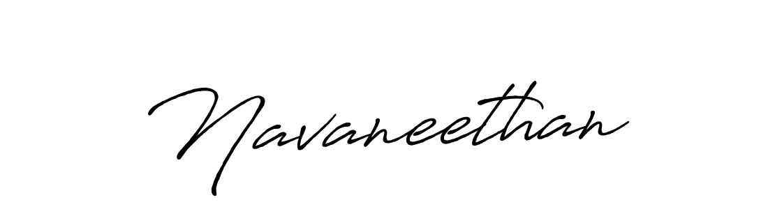 Create a beautiful signature design for name Navaneethan. With this signature (Antro_Vectra_Bolder) fonts, you can make a handwritten signature for free. Navaneethan signature style 7 images and pictures png