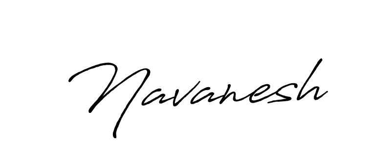 Use a signature maker to create a handwritten signature online. With this signature software, you can design (Antro_Vectra_Bolder) your own signature for name Navanesh. Navanesh signature style 7 images and pictures png