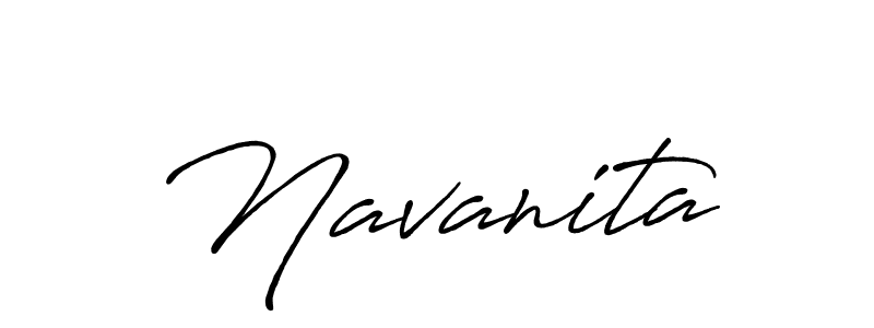 How to make Navanita name signature. Use Antro_Vectra_Bolder style for creating short signs online. This is the latest handwritten sign. Navanita signature style 7 images and pictures png