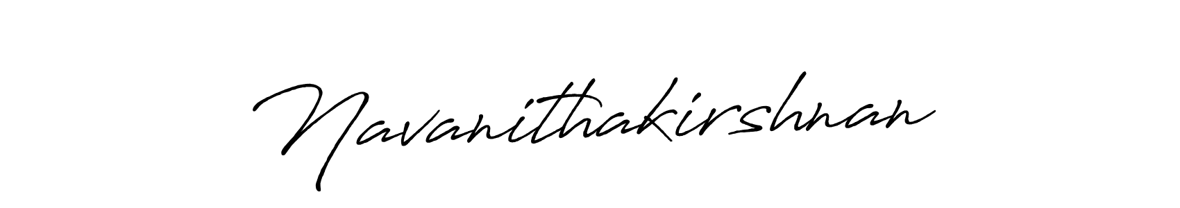 How to make Navanithakirshnan name signature. Use Antro_Vectra_Bolder style for creating short signs online. This is the latest handwritten sign. Navanithakirshnan signature style 7 images and pictures png