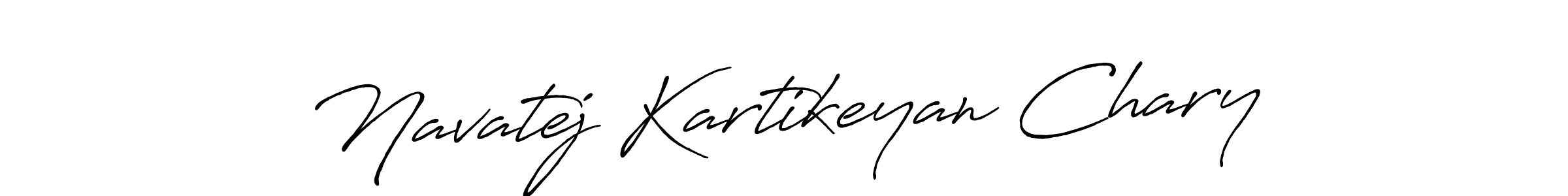 Design your own signature with our free online signature maker. With this signature software, you can create a handwritten (Antro_Vectra_Bolder) signature for name Navatej Kartikeyan Chary. Navatej Kartikeyan Chary signature style 7 images and pictures png