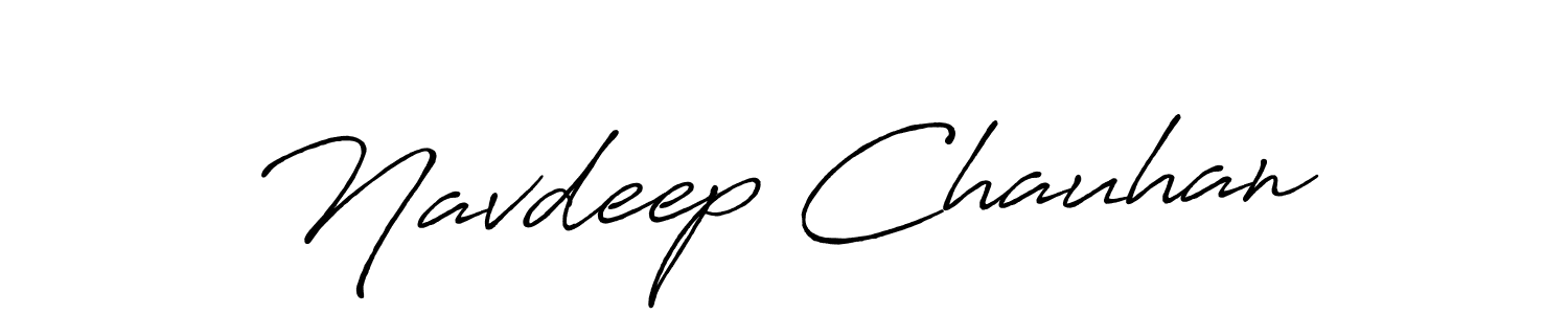 How to make Navdeep Chauhan signature? Antro_Vectra_Bolder is a professional autograph style. Create handwritten signature for Navdeep Chauhan name. Navdeep Chauhan signature style 7 images and pictures png