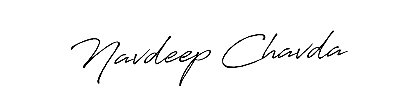 The best way (Antro_Vectra_Bolder) to make a short signature is to pick only two or three words in your name. The name Navdeep Chavda include a total of six letters. For converting this name. Navdeep Chavda signature style 7 images and pictures png