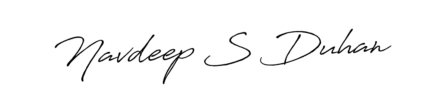 Navdeep S Duhan stylish signature style. Best Handwritten Sign (Antro_Vectra_Bolder) for my name. Handwritten Signature Collection Ideas for my name Navdeep S Duhan. Navdeep S Duhan signature style 7 images and pictures png