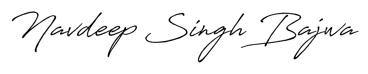 The Antro_Vectra_Bolder handwriting style adds charm and authenticity to name Navdeep Singh Bajwa. A wonderful choice for personal thank-you notes. Navdeep Singh Bajwa signature style 7 images and pictures png