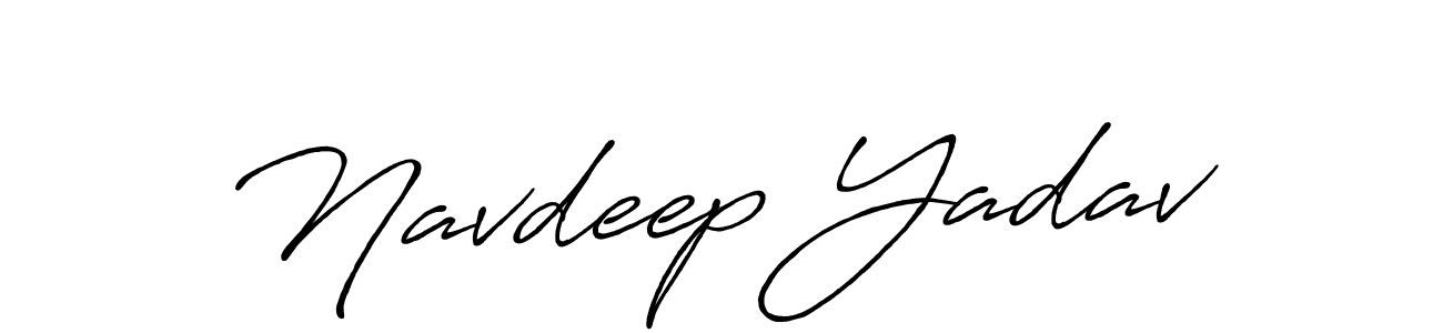 The best way (Antro_Vectra_Bolder) to make a short signature is to pick only two or three words in your name. The name Navdeep Yadav include a total of six letters. For converting this name. Navdeep Yadav signature style 7 images and pictures png