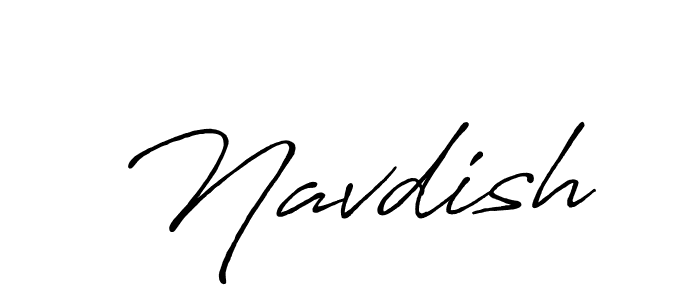 Design your own signature with our free online signature maker. With this signature software, you can create a handwritten (Antro_Vectra_Bolder) signature for name Navdish. Navdish signature style 7 images and pictures png