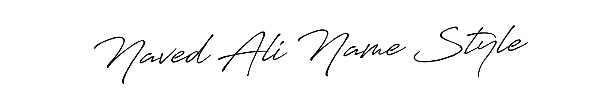 How to make Naved Ali Name Style name signature. Use Antro_Vectra_Bolder style for creating short signs online. This is the latest handwritten sign. Naved Ali Name Style signature style 7 images and pictures png
