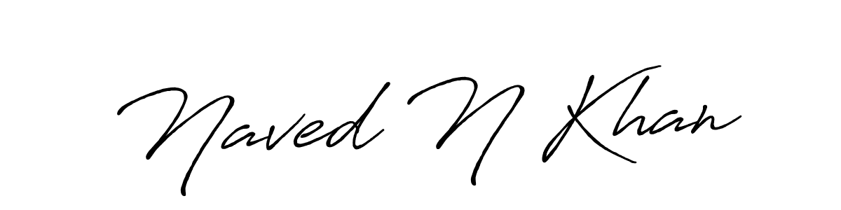 The best way (Antro_Vectra_Bolder) to make a short signature is to pick only two or three words in your name. The name Naved N Khan include a total of six letters. For converting this name. Naved N Khan signature style 7 images and pictures png