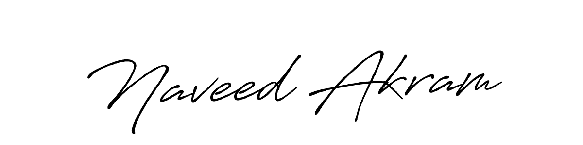 Naveed Akram stylish signature style. Best Handwritten Sign (Antro_Vectra_Bolder) for my name. Handwritten Signature Collection Ideas for my name Naveed Akram. Naveed Akram signature style 7 images and pictures png