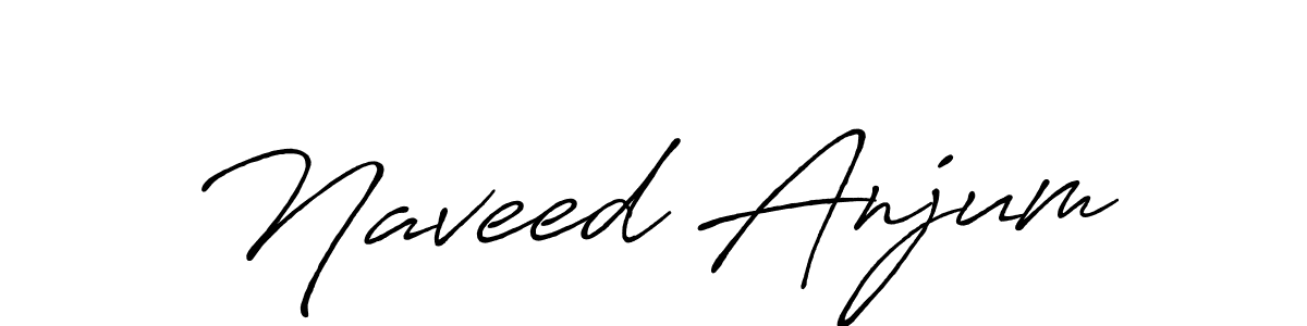 Use a signature maker to create a handwritten signature online. With this signature software, you can design (Antro_Vectra_Bolder) your own signature for name Naveed Anjum. Naveed Anjum signature style 7 images and pictures png