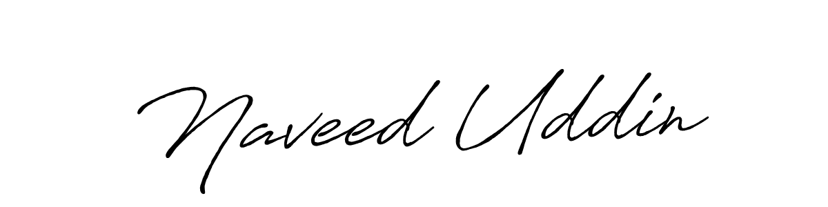 Design your own signature with our free online signature maker. With this signature software, you can create a handwritten (Antro_Vectra_Bolder) signature for name Naveed Uddin. Naveed Uddin signature style 7 images and pictures png