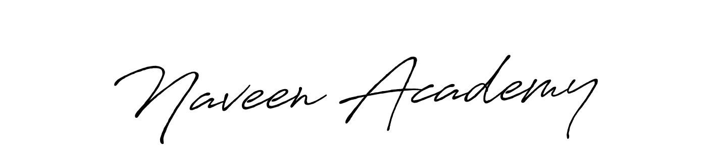 Make a beautiful signature design for name Naveen Academy. With this signature (Antro_Vectra_Bolder) style, you can create a handwritten signature for free. Naveen Academy signature style 7 images and pictures png