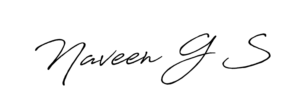 How to make Naveen G S signature? Antro_Vectra_Bolder is a professional autograph style. Create handwritten signature for Naveen G S name. Naveen G S signature style 7 images and pictures png