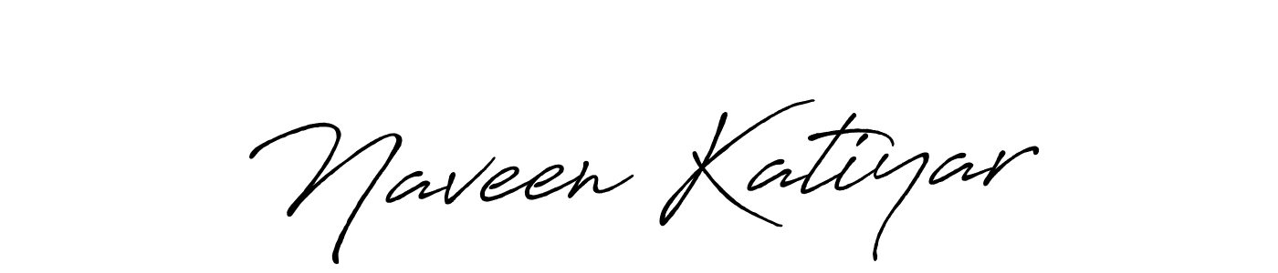 How to make Naveen Katiyar name signature. Use Antro_Vectra_Bolder style for creating short signs online. This is the latest handwritten sign. Naveen Katiyar signature style 7 images and pictures png