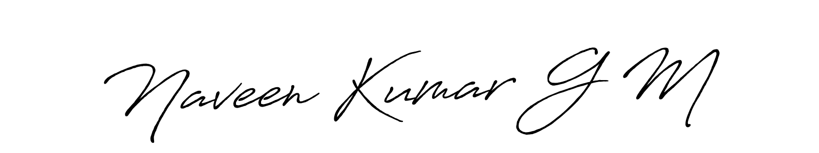 Similarly Antro_Vectra_Bolder is the best handwritten signature design. Signature creator online .You can use it as an online autograph creator for name Naveen Kumar G M. Naveen Kumar G M signature style 7 images and pictures png