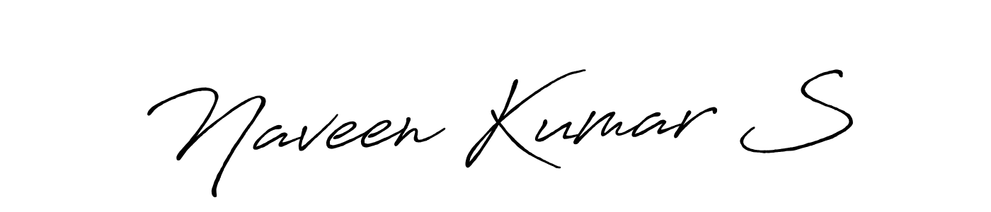 Design your own signature with our free online signature maker. With this signature software, you can create a handwritten (Antro_Vectra_Bolder) signature for name Naveen Kumar S. Naveen Kumar S signature style 7 images and pictures png