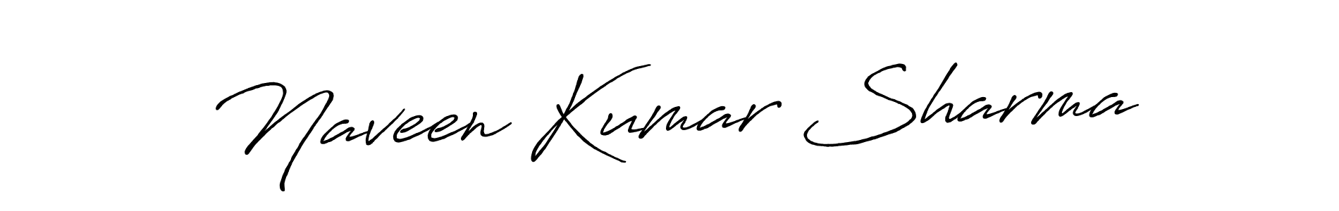 Design your own signature with our free online signature maker. With this signature software, you can create a handwritten (Antro_Vectra_Bolder) signature for name Naveen Kumar Sharma. Naveen Kumar Sharma signature style 7 images and pictures png