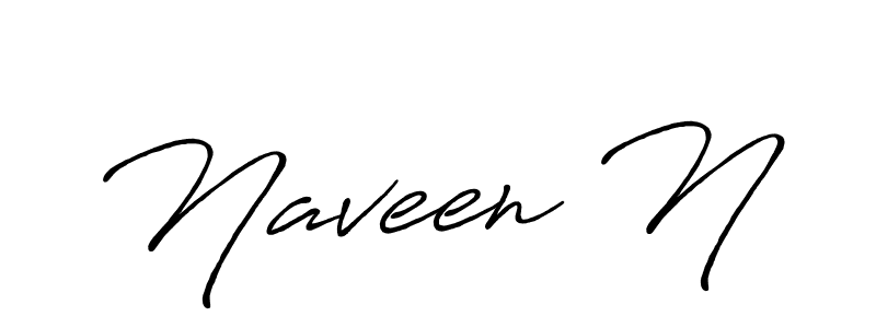 Design your own signature with our free online signature maker. With this signature software, you can create a handwritten (Antro_Vectra_Bolder) signature for name Naveen N. Naveen N signature style 7 images and pictures png