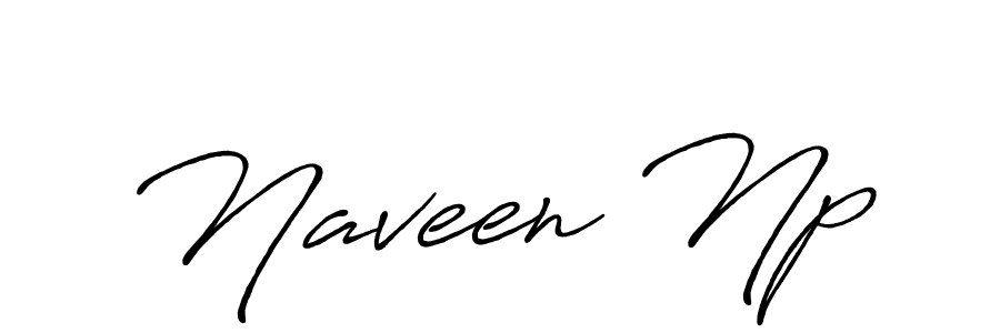 Naveen Np stylish signature style. Best Handwritten Sign (Antro_Vectra_Bolder) for my name. Handwritten Signature Collection Ideas for my name Naveen Np. Naveen Np signature style 7 images and pictures png