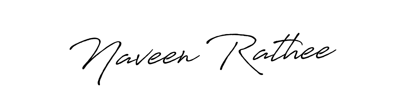 Make a beautiful signature design for name Naveen Rathee. With this signature (Antro_Vectra_Bolder) style, you can create a handwritten signature for free. Naveen Rathee signature style 7 images and pictures png