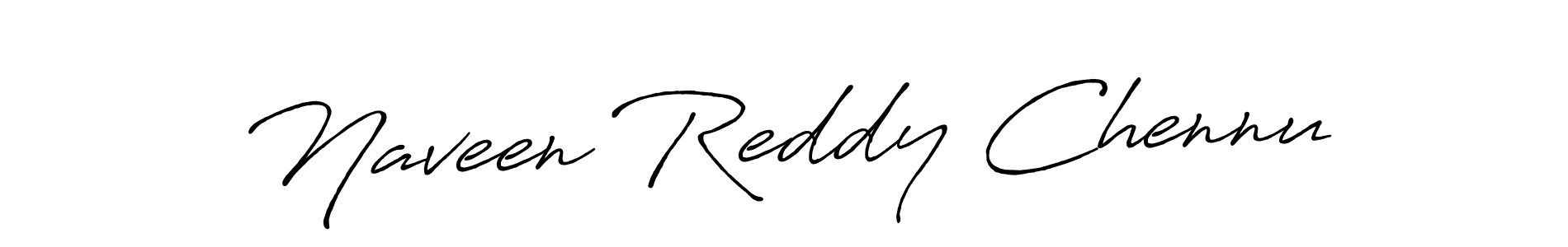Create a beautiful signature design for name Naveen Reddy Chennu. With this signature (Antro_Vectra_Bolder) fonts, you can make a handwritten signature for free. Naveen Reddy Chennu signature style 7 images and pictures png