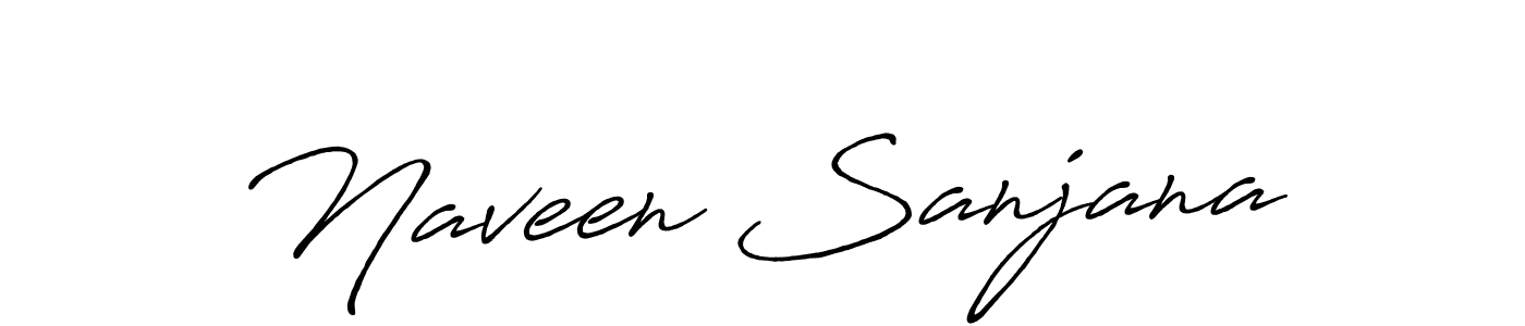 Also we have Naveen Sanjana name is the best signature style. Create professional handwritten signature collection using Antro_Vectra_Bolder autograph style. Naveen Sanjana signature style 7 images and pictures png