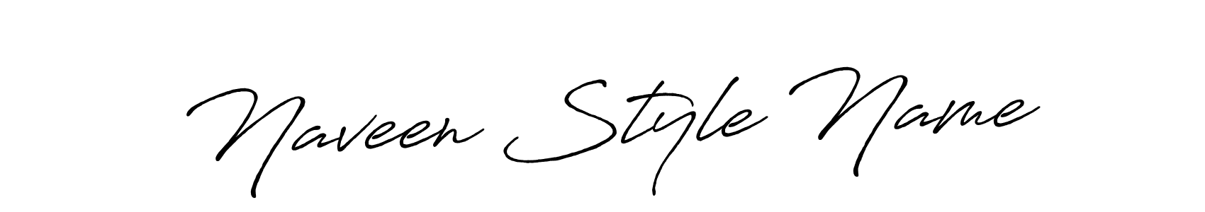 Create a beautiful signature design for name Naveen Style Name. With this signature (Antro_Vectra_Bolder) fonts, you can make a handwritten signature for free. Naveen Style Name signature style 7 images and pictures png