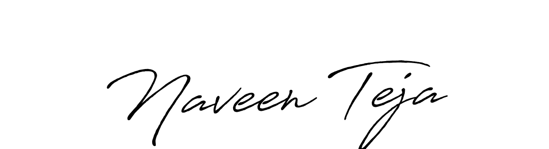 Design your own signature with our free online signature maker. With this signature software, you can create a handwritten (Antro_Vectra_Bolder) signature for name Naveen Teja. Naveen Teja signature style 7 images and pictures png