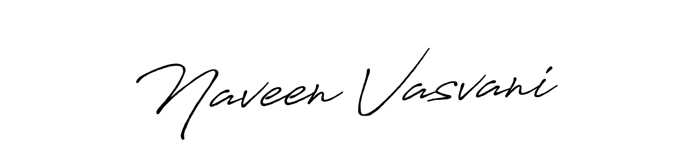 How to make Naveen Vasvani signature? Antro_Vectra_Bolder is a professional autograph style. Create handwritten signature for Naveen Vasvani name. Naveen Vasvani signature style 7 images and pictures png