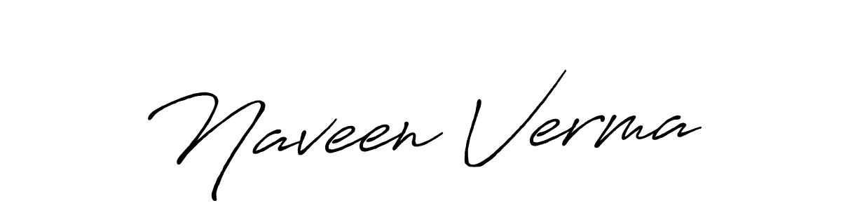 Design your own signature with our free online signature maker. With this signature software, you can create a handwritten (Antro_Vectra_Bolder) signature for name Naveen Verma. Naveen Verma signature style 7 images and pictures png