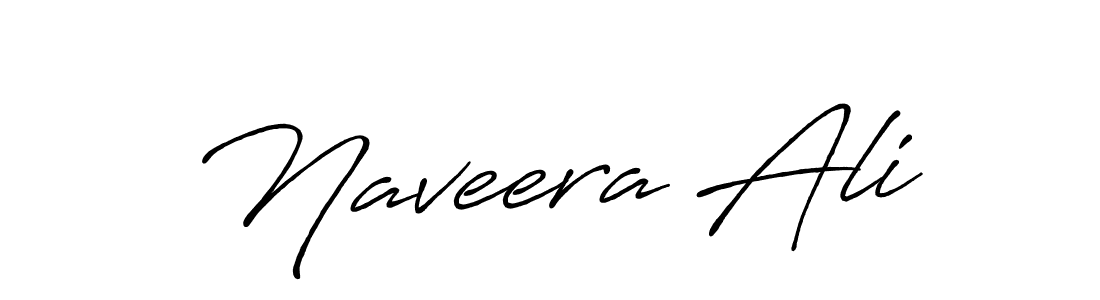 How to make Naveera Ali name signature. Use Antro_Vectra_Bolder style for creating short signs online. This is the latest handwritten sign. Naveera Ali signature style 7 images and pictures png