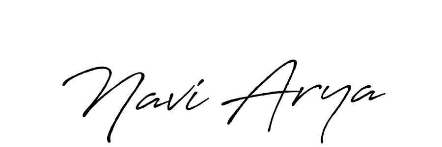 Create a beautiful signature design for name Navi Arya. With this signature (Antro_Vectra_Bolder) fonts, you can make a handwritten signature for free. Navi Arya signature style 7 images and pictures png