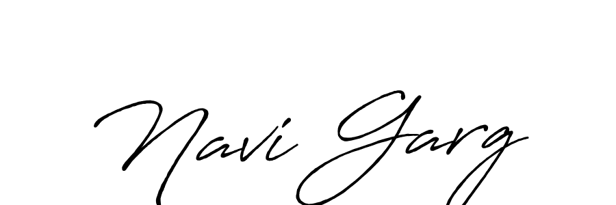 Navi Garg stylish signature style. Best Handwritten Sign (Antro_Vectra_Bolder) for my name. Handwritten Signature Collection Ideas for my name Navi Garg. Navi Garg signature style 7 images and pictures png