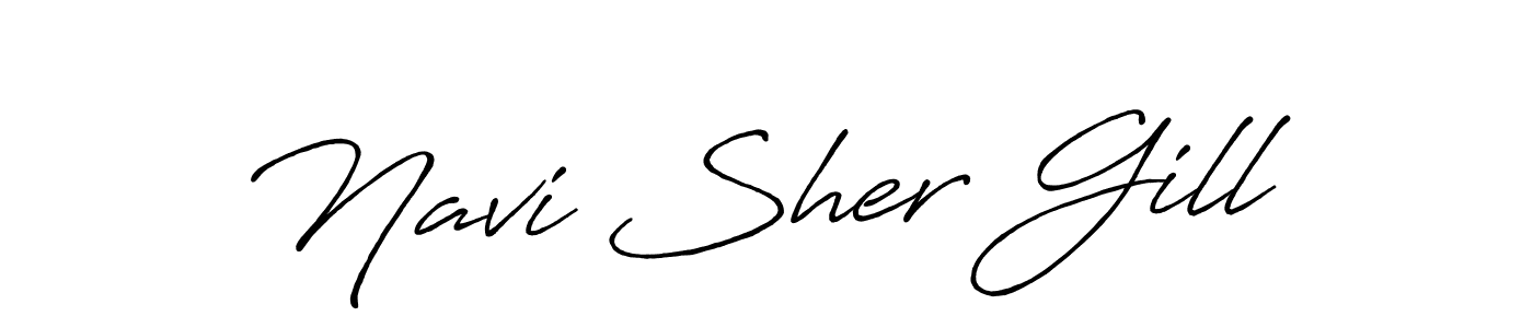 if you are searching for the best signature style for your name Navi Sher Gill. so please give up your signature search. here we have designed multiple signature styles  using Antro_Vectra_Bolder. Navi Sher Gill signature style 7 images and pictures png