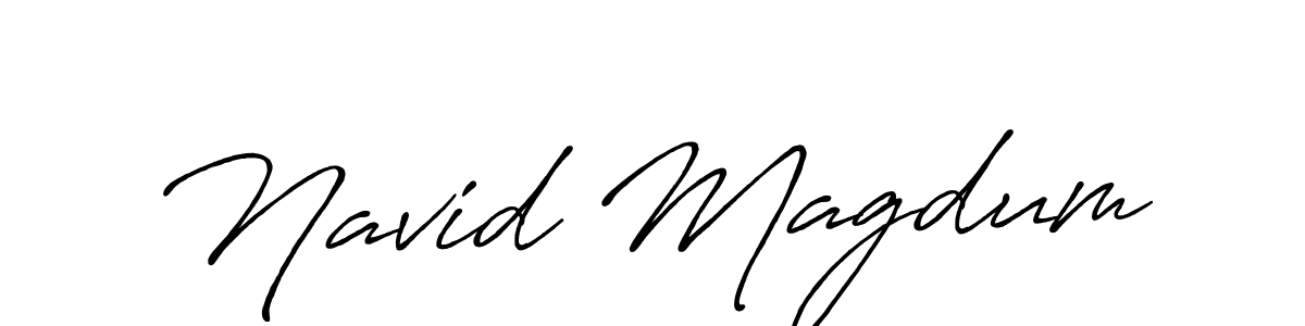 Make a beautiful signature design for name Navid Magdum. Use this online signature maker to create a handwritten signature for free. Navid Magdum signature style 7 images and pictures png