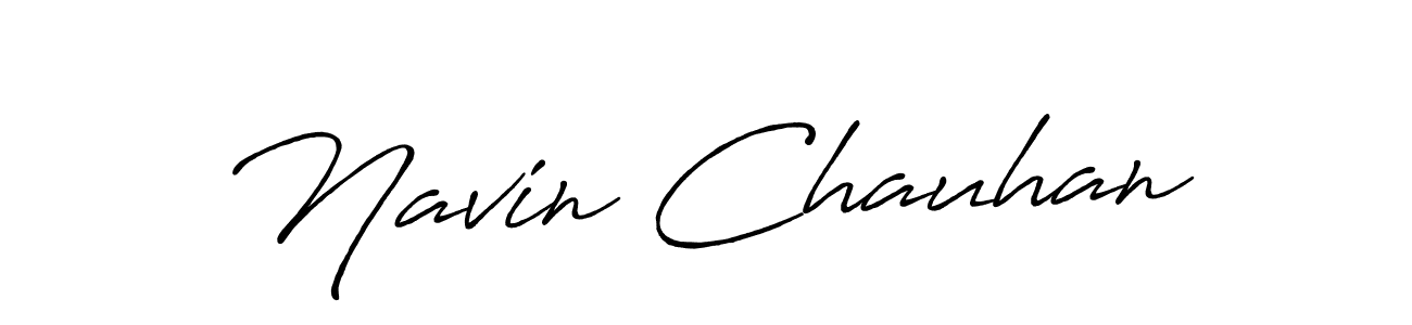 Also You can easily find your signature by using the search form. We will create Navin Chauhan name handwritten signature images for you free of cost using Antro_Vectra_Bolder sign style. Navin Chauhan signature style 7 images and pictures png
