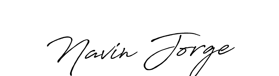 It looks lik you need a new signature style for name Navin Jorge. Design unique handwritten (Antro_Vectra_Bolder) signature with our free signature maker in just a few clicks. Navin Jorge signature style 7 images and pictures png